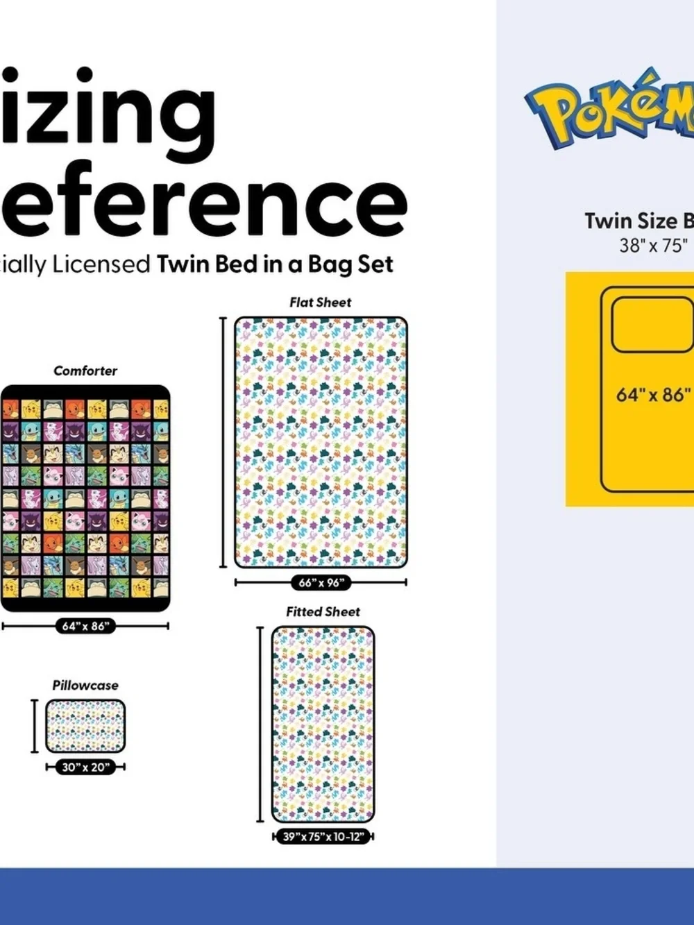 Pokemon Bed In A Bag Set - Twin